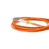 Cordão Óptico 3m, LC/UPC-ST/UPC, MM G651.1 50/125, OM2 Duplex 2.0mm LSZH Laranja, Fibra Multimodo Miljet