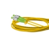 Cordão Óptico 3m, FC/APC-SC/APC, SM BLI G657-A1 9/125, OS2 Duplex 2.0mm LSZH Amarelo, Fibra Monomodo Miljet