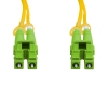 Cordão Óptico 15m, LC/APC-LC/APC SM BLI G657-A1 9/125, OS2 Duplex 2.0mm LSZH Amarelo, Fibra Monomodo Miljet
