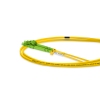 Cordão Óptico 2.5m, LC/APC-LC/UPC, SM BLI G657-A1 9/125, OS2 Duplex 2.0mm LSZH Amarelo, Fibra Monomodo Miljet