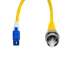Cordão Óptico 3m, ST/UPC-LC/UPC, SM BLI G657-A1 9/125, OS2 Simplex 3.0mm LSZH Amarelo, Fibra Monomodo Miljet
