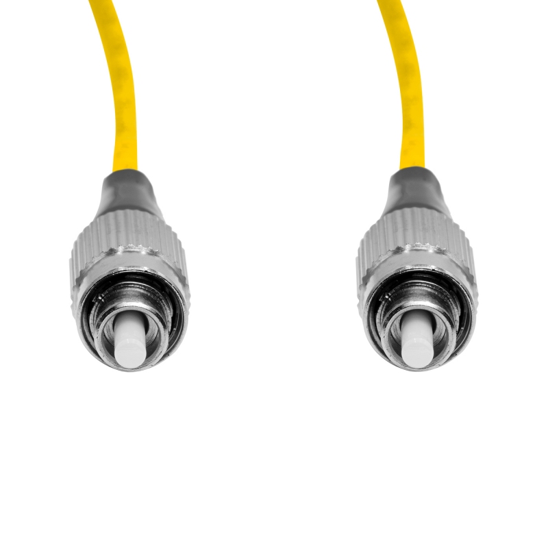 Cordão Óptico 5m, FC/UPC-FC/UPC, SM BLI G657-A1 9/125, OS2 Simplex 3.0mm LSZH Amarelo, Fibra Monomodo Miljet