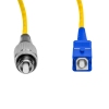 Cordão Óptico 3m, FC/UPC-SC/UPC, SM BLI G657-A1 9/125, OS2 Simplex 3.0mm LSZH Amarelo, Fibra Monomodo Miljet