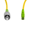 Cordão Óptico 3m, FC/APC-LC/APC, SM BLI G657-A1 9/125, OS2 Simplex 3.0mm LSZH Amarelo, Fibra Monomodo Miljet