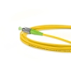 Cordão Óptico 3m, FC/APC-SC/APC,SM BLI G657-A1 9/125, OS2 Simplex 3.0mm LSZH Amarelo, Fibra Monomodo Miljet