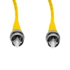Cordão Óptico 3m, ST/UPC-ST/UPC, SM BLI G657-A1 9/125, OS2 Simplex 3.0mm LSZH Amarelo, Fibra Monomodo Miljet