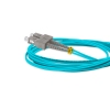 Cordão Óptico 3m, LC/UPC-SC/UPC, MM G651.1 50/125, OM3 Duplex 2.0mm LSZH Aqua, Fibra Multimodo Miljet