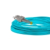 Cordão Óptico 10m, SC/UPC-SC/UPC MM G651.1 50/125, OM3 Duplex 2.0mm LSZH Aqua, Fibra Multimodo Miljet