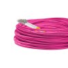 Cordão Óptico 25m, LC/UPC-LC/UPC, MM G651.1 50/125, OM4 Duplex 2.0mm LSZH Magenta, Fibra Multimodo Miljet