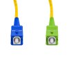 Cordão Óptico 1m, SC/UPC-SC/APC, SM BLI G657-A1 9/125, OS2 Simplex 3.0mm LSZH Amarelo, Fibra Monomodo Miljet