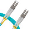 Cordão Óptico 7m, LC/UPC-LC/UPC, MM G651.1 50/125, OM3 Duplex 2.0mm LSZH Aqua, Fibra Multimodo Miljet