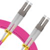 Cordão Óptico 20m, LC/UPC-LC/UPC, MM G651.1 50/125, OM4 Duplex 2.0mm LSZH Magenta, Fibra Multimodo Miljet