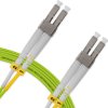Cordão Óptico 7m, LC/UPC-LC/UPC, MM G651.1 50/125, OM5 Duplex 2.0mm LSZH Verde, Fibra Multimodo Miljet