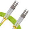 Cordão Óptico 15m, LC/UPC-LC/UPC, MM G651.1 50/125, OM5 Duplex 2.0mm LSZH Verde, Fibra Multimodo Miljet