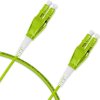 Cordão Óptico 1.5m, LC/UPC-LC/UPC Uniboot Duplex MM OM5 G651.1 50/125 BIF 2.0mm LSZH Verde Fibra Multimodo Miljet