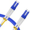 Cordão Óptico 5m, LC/UPC-LC/UPC, SM BLI G657-A1 9/125, OS2 Duplex 2.0mm LSZH ABNT Azul, Fibra Monomodo Miljet