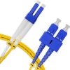Cordão Óptico 3m, LC/UPC-SC/UPC, SM BLI G657-A1 9/125, OS2 Duplex 2.0mm LSZH Amarelo, Fibra Monomodo Miljet