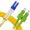 Cordão Óptico 20m, LC/UPC-SC/APC, SM BLI G657-A1 9/125, OS2 Duplex 2.0mm LSZH Amarelo, Fibra Monomodo Miljet