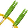 Cordão Óptico 3m, LC/APC-LC/APC, SM BLI G657-A1 9/125, OS2 Duplex 2.0mm LSZH Amarelo, Fibra Monomodo Miljet
