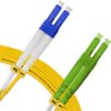 Cordão Óptico 15m, LC/APC-LC/UPC, SM BLI G657-A1 9/125, OS2 Duplex 2.0mm LSZH Amarelo, Fibra Monomodo Miljet