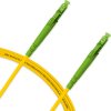 Cordão Óptico 2.5m, LC/APC-LC/APC, SM BLI G657-A1 9/125, OS2 Simplex 3.0mm LSZH Amarelo, Fibra Monomodo Miljet