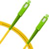 Cordão Óptico 3m, SC/APC-SC/APC, SM BLI G657-A1 9/125, OS2 Simplex 3.0mm LSZH Amarelo, Fibra Monomodo Miljet