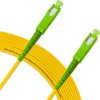 Cordão Óptico 25m, SC/APC-SC/APC SM BLI G657-A1 9/125, OS2 Simplex 3.0mm LSZH Amarelo Fibra Monomodo Miljet