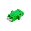 Adaptador Acoplador Óptico LC/APC para LC/APC SM, Duplex Monomodo Verde com Flange