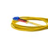 Cordão Óptico 2m, LC/UPC-LC/UPC, SM BLI G657-A1 9/125 0.12dB IL, OS2 Duplex 2.0mm LSZH Amarelo, Fibra Monomodo Miljet