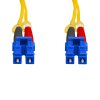 Cordão Óptico 2m, LC/UPC-LC/UPC, SM BLI G657-A1 9/125 0.12dB IL, OS2 Duplex 2.0mm LSZH Amarelo, Fibra Monomodo Miljet
