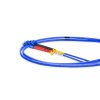 Cordão Óptico 1m, LC/UPC-LC/APC, SM BLI G657-A1 9/125 0.12dB IL, OS2 Duplex 2.0mm LSZH ABNT Azul, Fibra Monomodo Miljet