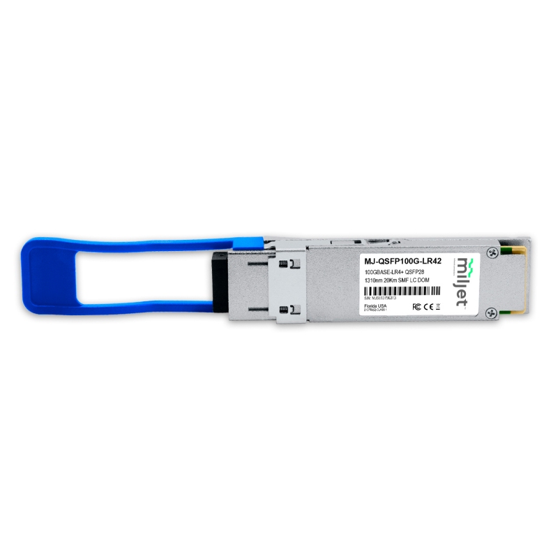 100GBASE-LR4+ QSFP28 1310nm 20km SMF LC DDM Duplex Dual Rate 100G/112G OTU4, transceptor óptico Miljet