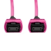 Cabo MPO para MPO Fêmea 30m, 12 Fibras OM4 G651.1 50/125 Multimodo, Tipo B LSZH Magenta Miljet