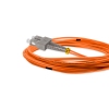 Cordão Óptico 5m, SC/UPC-SC/UPC, MM G651.1 50/125, OM2 Duplex 2.0mm LSZH Laranja, Fibra Multimodo Miljet