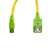 Cordão óptico 2.5m, LC/APC-SC/APC, SM BLI G.657A 9/125 0.12dB IL OS2 Simplex 3.0mm LSZH Amarelo, Fibra Monomodo Miljet