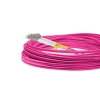 Cordão Óptico 10m, LC/UPC-LC/UPC, MM G651.1 50/125, OM4 Duplex 2.0mm LSZH Magenta, Fibra Multimodo Miljet