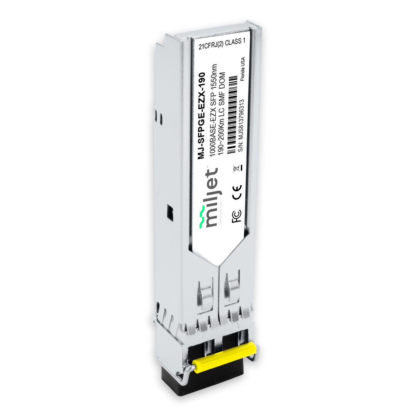 1000BASE-EZX SFP, 1550nm 190~200km LC SMF DDM Duplex