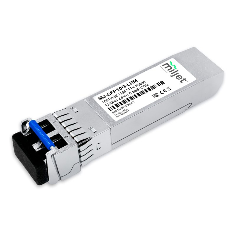 10GBASE-LRM SFP+ 1310nm 220m/MMF, 300m/SMF hybrid LC DDM DUPLEX, transceptor óptico Miljet