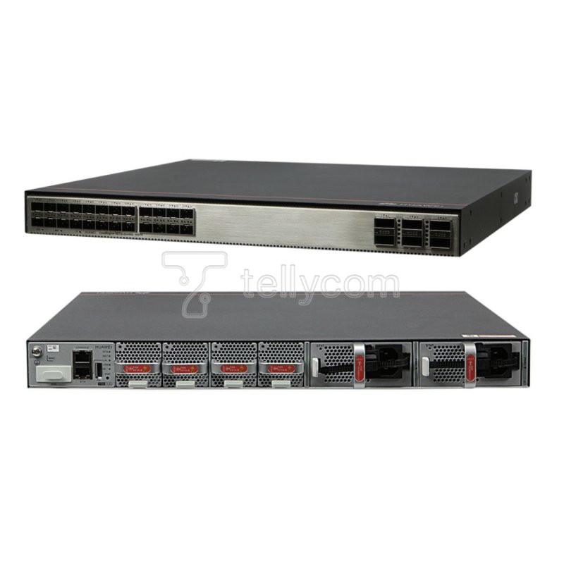 Switch Huawei 30P S6730-H24X6C, 24x10G SFP+, 6x40G/100G QSFP28 Full, Fonte AC 100v/240v, Layer 3+ Gerenciável Premium