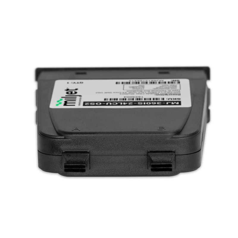 Cassete de Distribuição Óptica 24 Fibras, 2x MPO/UPC Macho 12F para 12x LC/UPC Duplex, Monomodo OS2, Tipo B Miljet